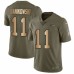 Men's Nike Seattle Seahawks #11 Sebastian Janikowski Limited Olive/Gold 2017 Salute to Service NFL Jersey