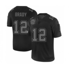 Men's Tampa Bay Buccaneers #12 Tom Brady Black 2019 Salute to Service Limited Stitched Jersey