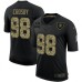 Men's Oakland Raiders #98 Maxx Crosby Olive Gold Nike 2020 Salute To Service Limited Stitched Jersey