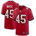 Men's Tampa Bay Buccaneers #45 Devin White Nike Red Game Player Stitched Jersey