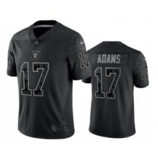 Men's Las Vegas Raiders #17 Davante Adams Black Reflective Limited Stitched Football Jersey