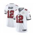 Men's Tampa Bay Buccaneers #12 White Stitched Jersey 2021 Super Bowl LV