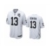 Men's Oakland Raiders #13 Oakland Raiders #82 Jason Witten White 2020 Inaugural Season Game Stitched Jersey