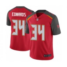 Men's Tampa Bay Buccaneers #34 Mike Edwards Red Team Color Vapor Untouchable Limited Player Football Jersey