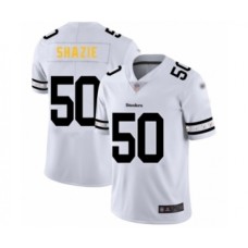 Men's Pittsburgh Steelers #50 Ryan Shazier White Team Logo Fashion Limited Player Football Stitched Jersey