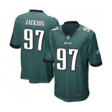 Men's Philadelphia Eagles #97 Malik Jackson Game Midnight Green Team Color Football Jersey