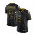 Men's Pittsburgh Steelers #2 Mason Rudolph Limited Lights Out Black Rush Football Stitched Jersey