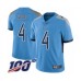 Men's Tennessee Titans #4 Ryan Succop Light Blue Alternate Vapor Untouchable Limited Player 100th Season Football Jersey