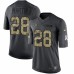 Men's Nike Oakland Raiders #28 Doug Martin Limited Black 2016 Salute to Service NFL Jersey