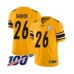 Men's Pittsburgh Steelers #26 Mark Barron Limited Gold Inverted Legend 100th Season Football Stitched Jersey