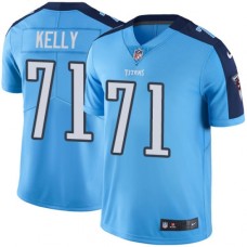 Men's Nike Tennessee Titans #71 Dennis Kelly Limited Light Blue Rush Vapor Untouchable NFL Jersey