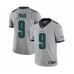 Men's Philadelphia Eagles #9 Nick Foles Limited Silver Inverted Legend Football Jersey