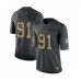 Men's Oakland Raiders #91 Benson Mayowa Limited Black 2016 Salute to Service Football Jersey