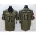 Men's Oakland Raiders #11 Henry Ruggs III Nike Olive 2021 Salute To Service Limited Player Stitched Jersey