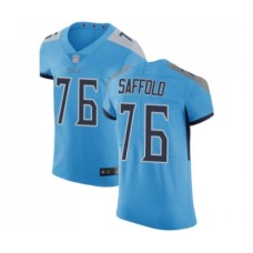 Men's Tennessee Titans #76 Rodger Saffold Light Blue Alternate Vapor Untouchable Elite Player Football Jersey