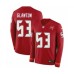 Men's Nike Tampa Bay Buccaneers #53 Adarius Glanton Limited Red Therma Long Sleeve NFL Jersey