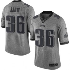 Men's Nike Philadelphia Eagles #36 Jay Ajayi Limited Gray Gridiron NFL Jersey