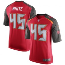 Men's Tampa Bay Buccaneers #45 Devin White Nike Red Game Stitched Jersey