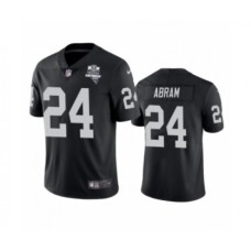 Men's Oakland Raiders #24 Johnathan Abram Black 2020 Inaugural Season Vapor Limited Stitched Jersey