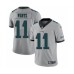 Men's Philadelphia Eagles #11 Carson Wentz Limited Silver Inverted Legend Football Jersey