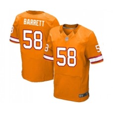 Men's Tampa Bay Buccaneers #58 Shaquil Barrett Elite Orange Glaze Alternate Football Jersey