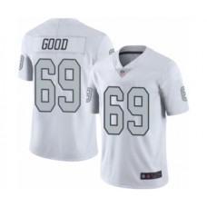 Men's Oakland Raiders #69 Denzelle Good Limited White Rush Vapor Untouchable Football Jersey