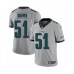 Men's Philadelphia Eagles #51 Zach Brown Limited Silver Inverted Legend Football Jersey