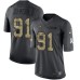 Men's Nike Seattle Seahawks #91 Tom Johnson Limited Black 2016 Salute to Service NFL Jersey