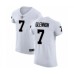 Men's Oakland Raiders #7 Mike Glennon White Vapor Untouchable Elite Player Football Jersey