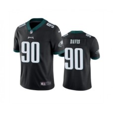 Men's Nike Philadelphia Eagles #90 Jordan Davis Black Vapor Untouchable Limited Stitched Jersey