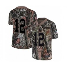 Men's Tampa Bay Buccaneers #12 Tom Brady Limited Camo Rush Realtree Football Stitched Jersey