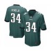 Men's Philadelphia Eagles #34 Andrew Sendejo Game Midnight Green Team Color Football Jersey