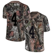 Men's Nike Oakland Raiders #4 Derek Carr Limited Camo Rush Realtree NFL Jersey