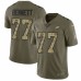 Men's Nike Philadelphia Eagles #77 Michael Bennett Limited Olive/Camo 2017 Salute to Service NFL Jersey