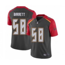 Men's Tampa Bay Buccaneers #58 Shaquil Barrett Limited Gray Inverted Legend Football Jersey