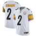 Men's Nike Pittsburgh Steelers #2 Mason Rudolph White Vapor Untouchable Limited Player NFL Jersey