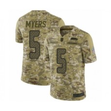 Men's Seattle Seahawks #5 Jason Myers Limited Camo 2018 Salute to Service Football Jersey