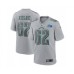 Men's Philadelphia Eagles #62 Jason Kelce Gray Super Bowl LVII Patch Atmosphere Fashion Stitched Game Jersey