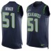 Men's Nike Seattle Seahawks #51 Barkevious Mingo Limited Steel Blue Player Name & Number Tank Top NFL Jersey