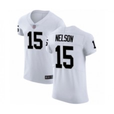 Men's Oakland Raiders #15 J. Nelson White Vapor Untouchable Elite Player Football Jersey