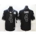 Men's Oakland Raiders #4 Derek Carr Black 60th Anniversary Vapor Untouchable Limited Stitched Jersey