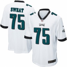 Men's Nike Philadelphia Eagles #75 Josh Sweat Game White NFL Jersey