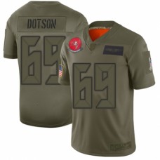 Men's Tampa Bay Buccaneers #69 Demar Dotson Limited Camo 2019 Salute to Service Football Jersey