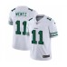 Men's Philadelphia Eagles #11 Carson Wentz White Team Logo Cool Edition Stitched Jersey