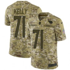 Men's Nike Tennessee Titans #71 Dennis Kelly Limited Camo 2018 Salute to Service NFL Jersey