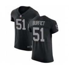 Men's Oakland Raiders #51 Vontaze Burfict Black Team Color Vapor Untouchable Elite Player Football Jersey