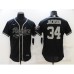 Men's Oakland Raiders #34 Bo Jackson Black Nike Elite Stitched Jersey