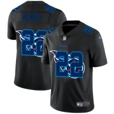 Men's Tennessee Titans #22 Derrick Henry Black Nike Black Shadow Edition Limited Stitched Jersey