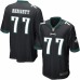 Men's Nike Philadelphia Eagles #77 Michael Bennett Game Black Alternate NFL Jersey