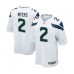 Men's Seattle Seahawks #2 Jason Myers Game White Football Jersey